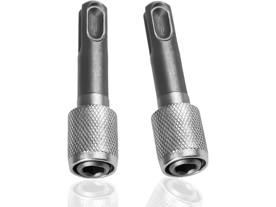 Pacote Com 2 Adaptadores Para Suporte De Broca Sds Plus De 6,35 Mm Zeuxo (1/4)