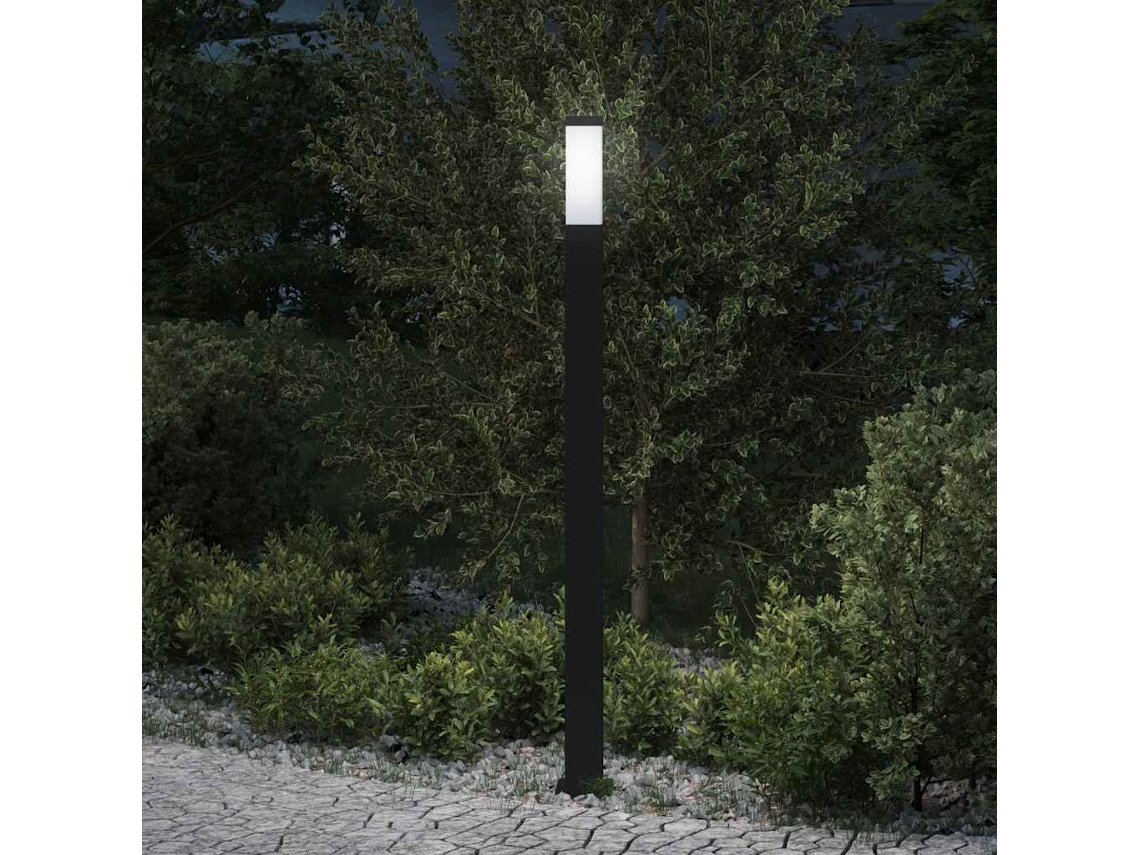 Vidaxl Luminária De Poste 110 Cm Preta Ip44