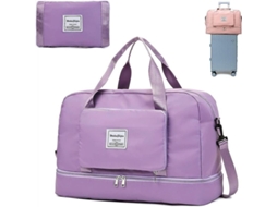 2026-bolsa De Viaje Plegable Knowledee Con Separación Seco/húmedo Impermeable Gran Capacidad 20-35l Morado