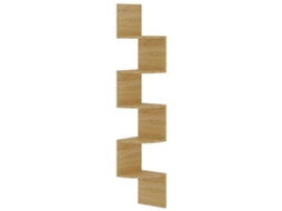 Wall Corner Shelf, Wall Corner Shelves Vidaxl Marrom Madeira Processada (n/a)