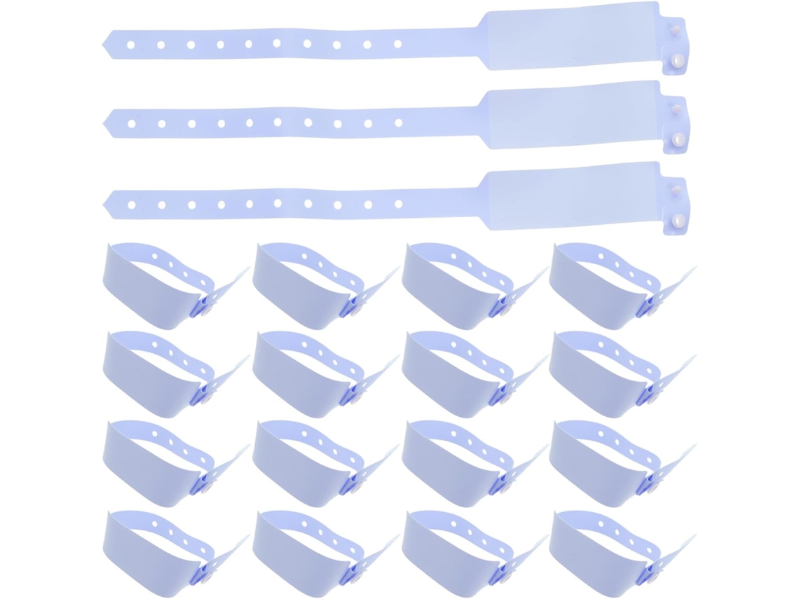 Imikeya 100-pulseiras De Identificação Médica Descartáveis E Ajustáveis Para Pacientes, Pulseira Impressa Para Hospitais