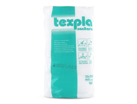 Pensos TEXPLA Texpla Aposito Tela Sin Tejer 10x10 cm 100 Unidades