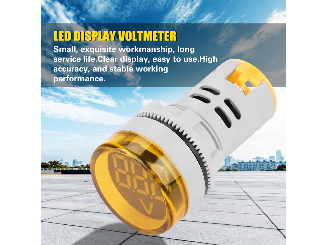 Lâmpada Sinal Led Redonda Digital Ac