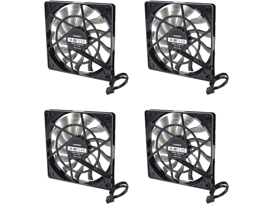 4x Slim 12mm de Espessura 120x120x12mm 12v Ventoinha Silenciosa para Computador Desktop SFUSHOS