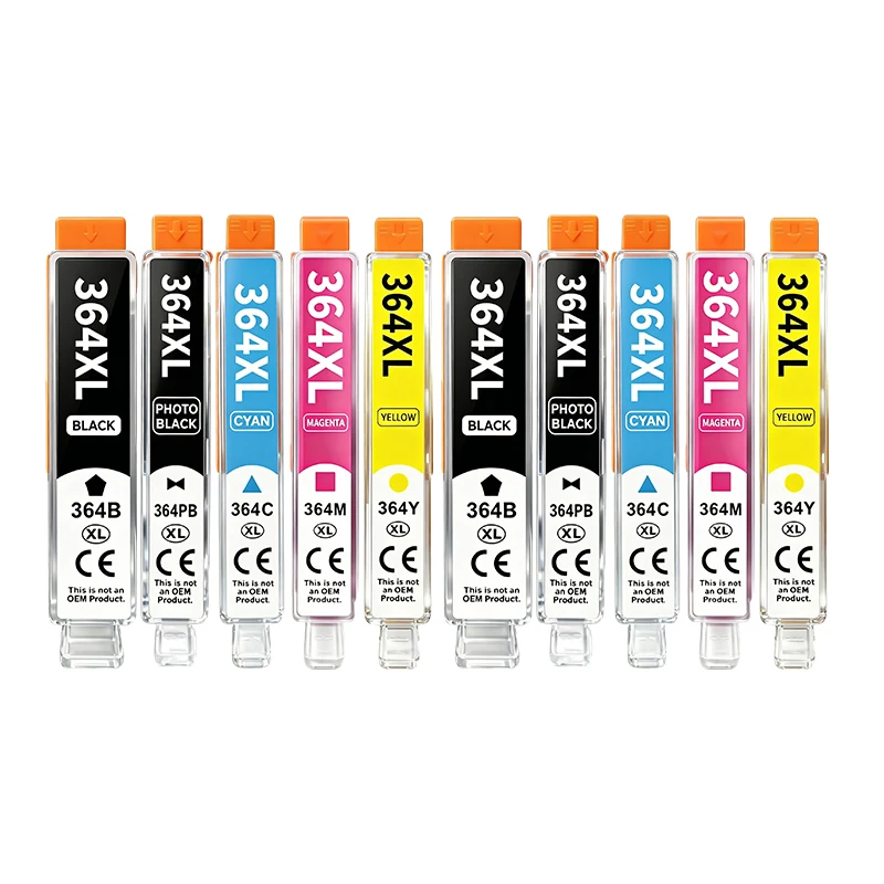 10 Unidades de Tinteiro Nº 364xl para Hp 364 Hp364 XL para Photosmart 5510 5515 6510 B010 B109 B209 Deskjet 3070a MDUG (2 Conjuntos)
