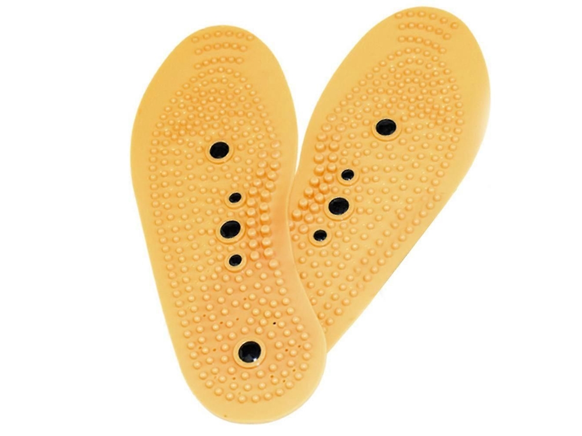 Palmilhas Magnéticas De Acupressão Unissex Para Prevenção Da Fascite Plantar, Com Função De Massagem Para Os Pés.