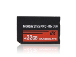 Cartão de Memória Flash Ms Pro Duo 32GB para Câmeras PSP e Cybershot