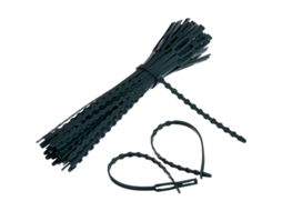 50 Vínculos Ajustáveis Para Plantas, 170mm X 8mm, Verde Escuro, Suporte Para Jardim