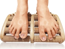 Rolo De Massagem Duplo De Madeira Para Os Pés - Alívio Para Fascite Plantar, Calcanhar, Arco, Dor Nos Pés, Alívio Do Estresse - Grande (g)