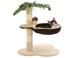 Vidaxl Árvore P/ Gatos C/postes Arranhadores Sisal 50 Cm Bege/castanho