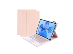 Lurelia Capa Com Teclado Bluetooth Para Huawei Matepad 112023 Tipo De Toque, Layout Pt, Rosa