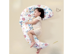 Almofada Corpo Bebé 80x70cm Algodão Respirável Crianças 1-5 Anos Peixe Colorido Panoona