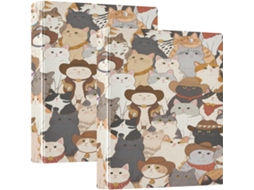 Massa Com Design Animado Prancheta Gato Caubói Legal 3, 8cm Escolar, Embalagem Com 1 2 Massas Sortidas, 200 Folhas