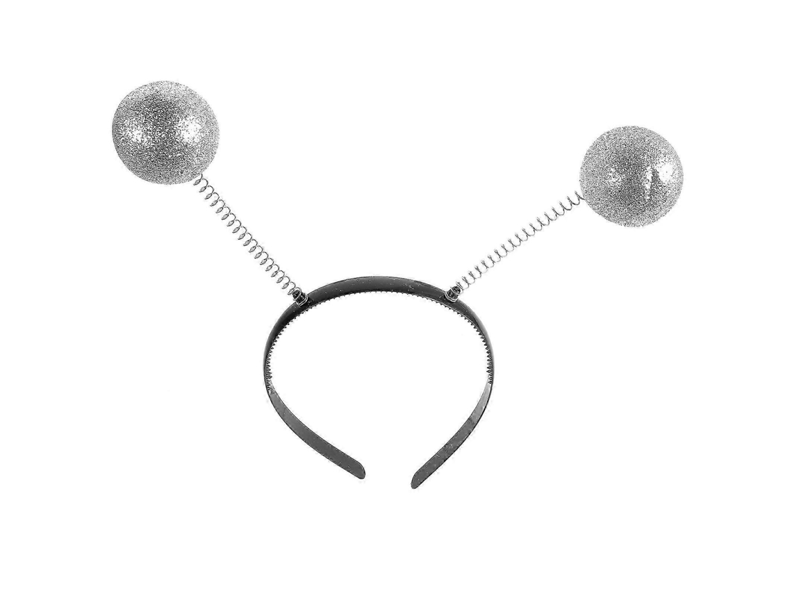Adereço De Cabelo Com Bolas Brancas, Para Natal, 3 Unidades