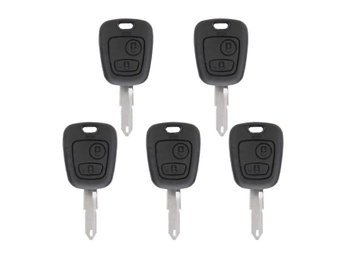 Capa Para Chave De Carro Com Controle Remoto E Encaixe Para Chave, Compatível Com Peugeot._suy