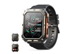 Smartwatch militar com chamadas, compatível com iOS e Android, rastreador de atividade física e resistência Bestvite