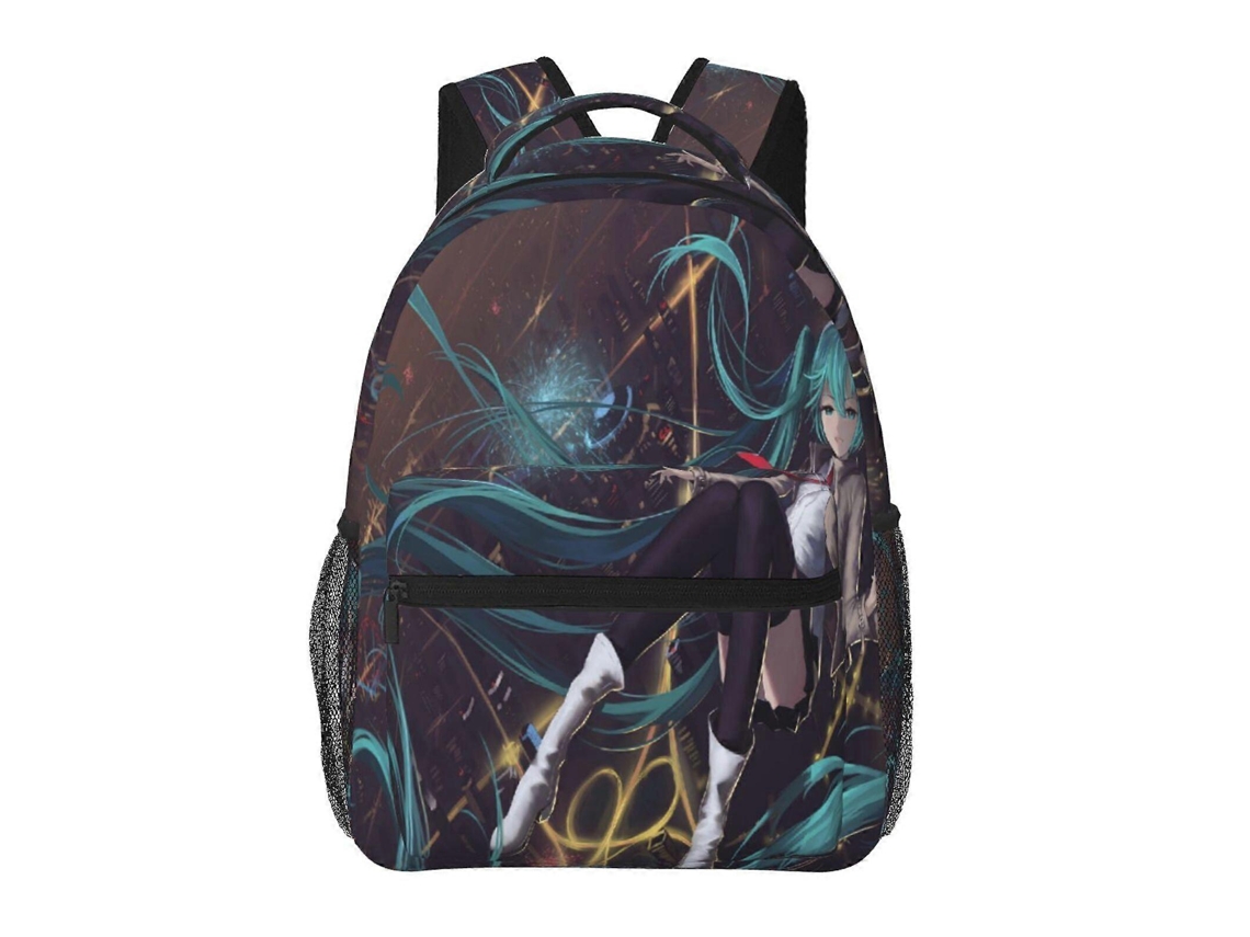 Mochila Hatsune Miku H256 Mochila De Estudante Leve, Durável E À Prova Dágua Com Alça De Ombro Ajustável J256 Olysi Shop