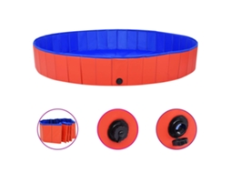 Vidaxl Piscina Dobrável 200x30 Cm Pvc Vermelho