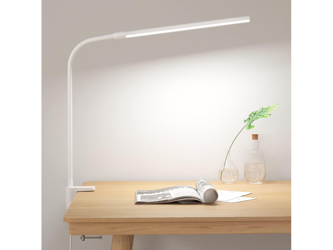 Luminária De Leitura Led, Acabamento Branco, Usb, Flexível, Para Estudo, Cabeceira, Trabalho, Artesanato Ou Viagens