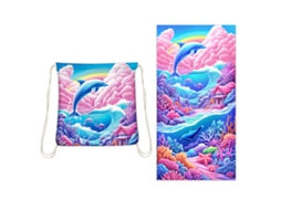 Toalha de Praia de Secagem Rápida 70 X 140 Cm: Mochila Absorvente Portátil 2 em 1 12 AQUAFORGE