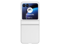 Capa Para Motorola Motorola Razr 40 Ultra 5g Pele Sintética Anti-choque Branco
