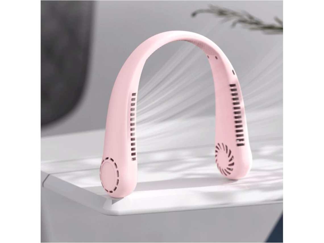 Ventilador Portátil para Pescoço USB S/MARCA com brisa refrescante