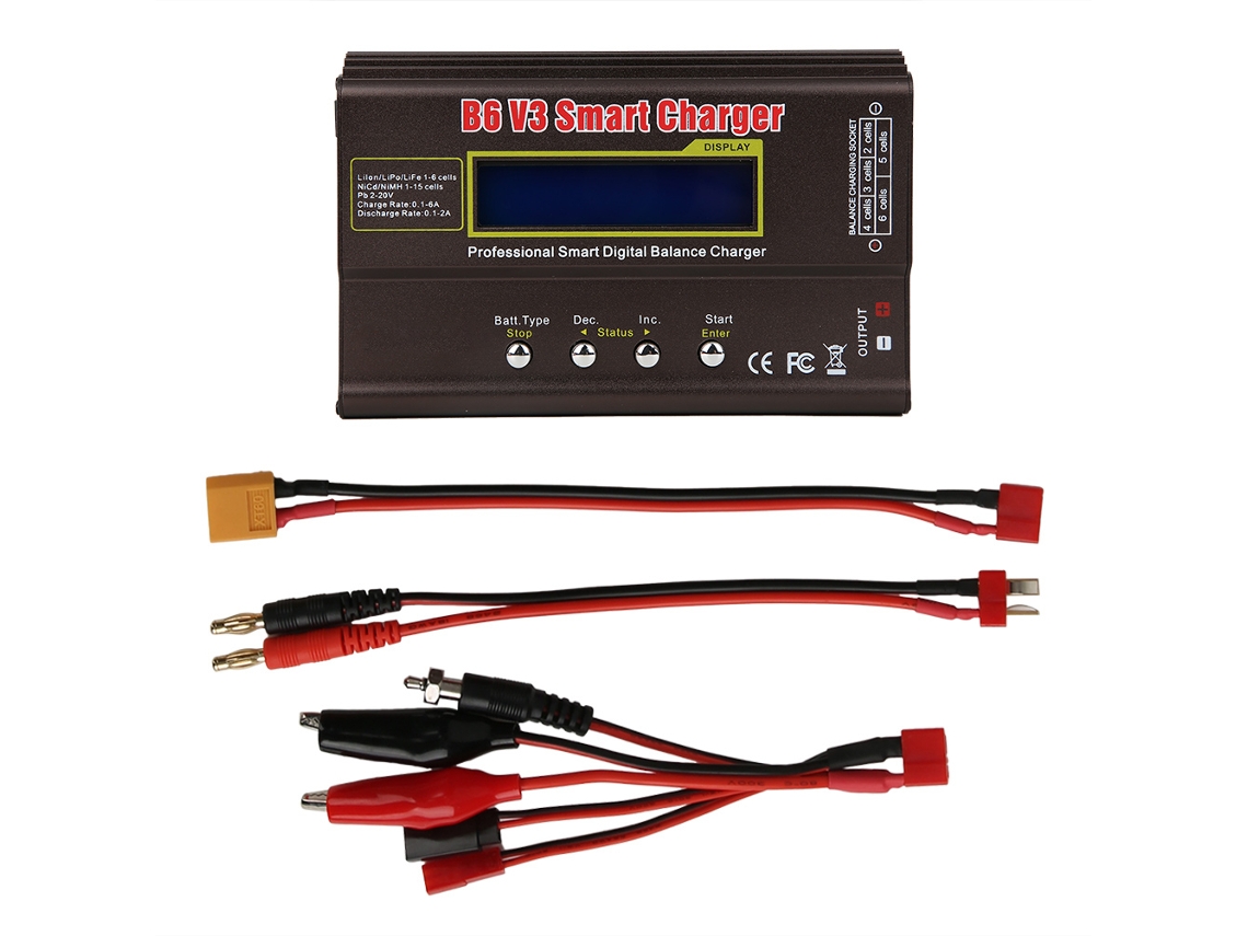 Cargador Inteligente Digital De Equilíbrio Com Tela Lcd E Alta Precisão Para Medir Resistência Interna 80w