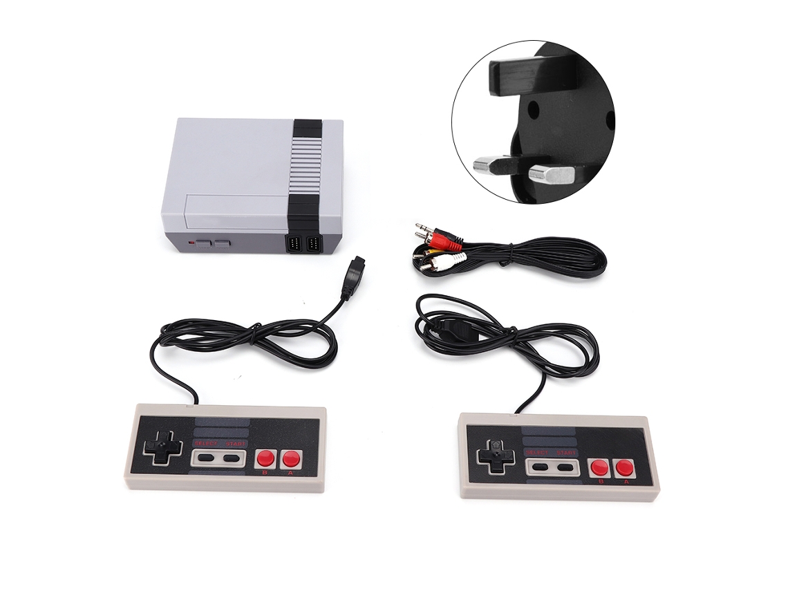 Aetheria console de Jogos Mini com 2 Controles e 620 Jogos Integrados 8 Bits Branco Abs