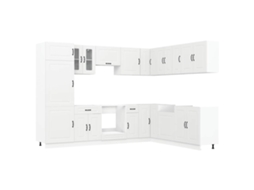 Conjunto 14 armário de cozinha conjunto Kalmar VIDAXL branca