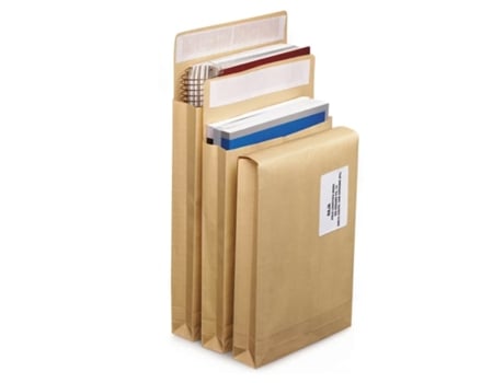 500 Bolsos Kraft Reforçados Dobráveis 26 X 28 cm YOUDOIT
