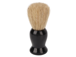 Pincel de barbear macio para homens, ideal para viagens.