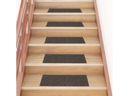 Vidaxl Tapetes De Escada Autoadesivos 15 Peças 60x25 Cm Antracite Retangulares