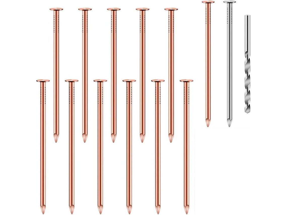 Conjunto De 14 Pregos Cobre Para Derrubar Árvores, 8,9 Cm (3,5 Polegadas)