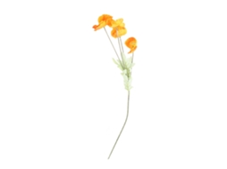 Flor Artificial de Seda Amapola para Decoração de Casamento e Casa