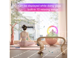 Rebe-despertador Com Carregamento Sem Fio, Controle Remoto App Tuya, Ruído Branco, Rádio Fm, Luz Led Colorida, Alto-falante Bt5.0 Para Quarto