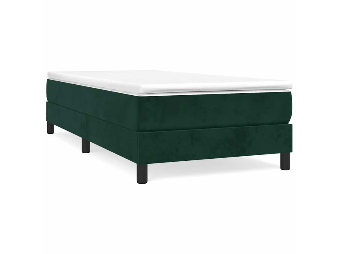 Box Spring Bed, Box Spring Beds Vidaxl Verde Veludo (90 X 190 Cm)