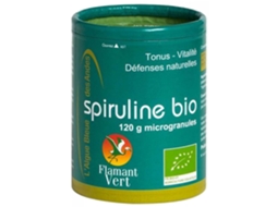Spirulina Bio Microgrânulos 120 Gramas FLAMANT VERT