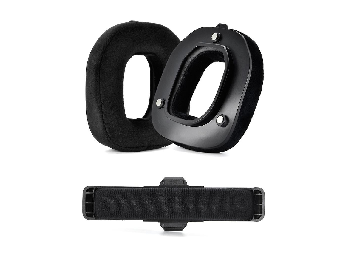 Almofadas Auriculares De Substituição Para A Pele Em Espuma Macia Com Isolamento De Ruído Preto Lurelia