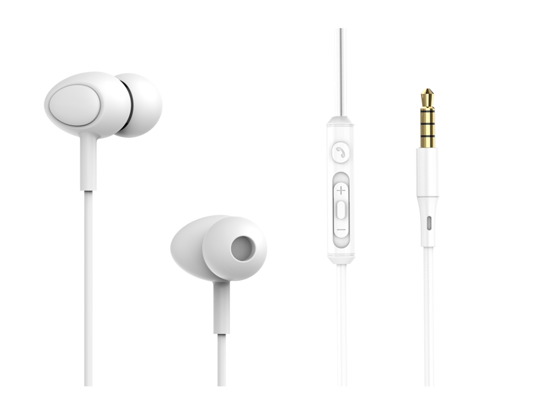 Auriculares com Fio Tellur Basic Gamma com Microfone Branco