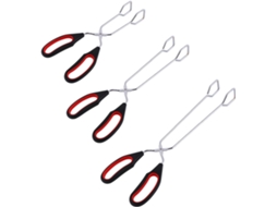 Conjunto De 3 Peças Pinças Aço Inoxidável Para Churrasco E Cozinha, Incluindo Pinças Para Pão, Ideais Para Servir