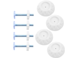 Upkoch Conjunto De 4-hastes Adaptadoras Para Portão M10x80 Com Parafusos Fixação Por Pressão, Segurança E Uso Versátil