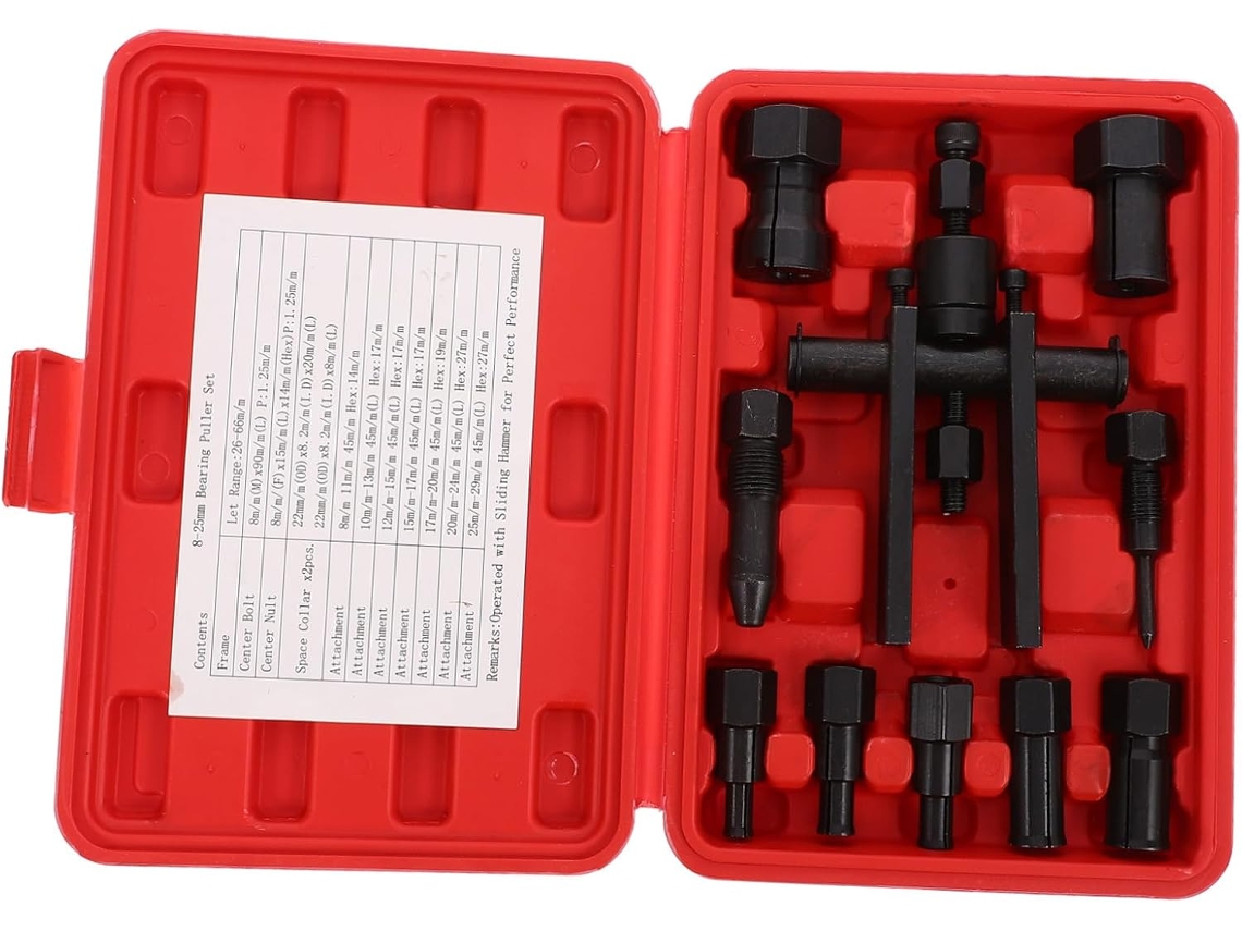 Conjunto de 10 extratores de rolos com garras duplas para motocicletas, ferramenta