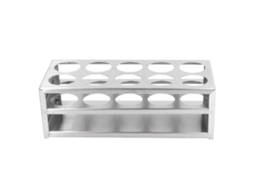 Porta Tubos de Acero Inoxidable 304, Rack para Laboratório e Estudo, 40mm, 10 Orifícios