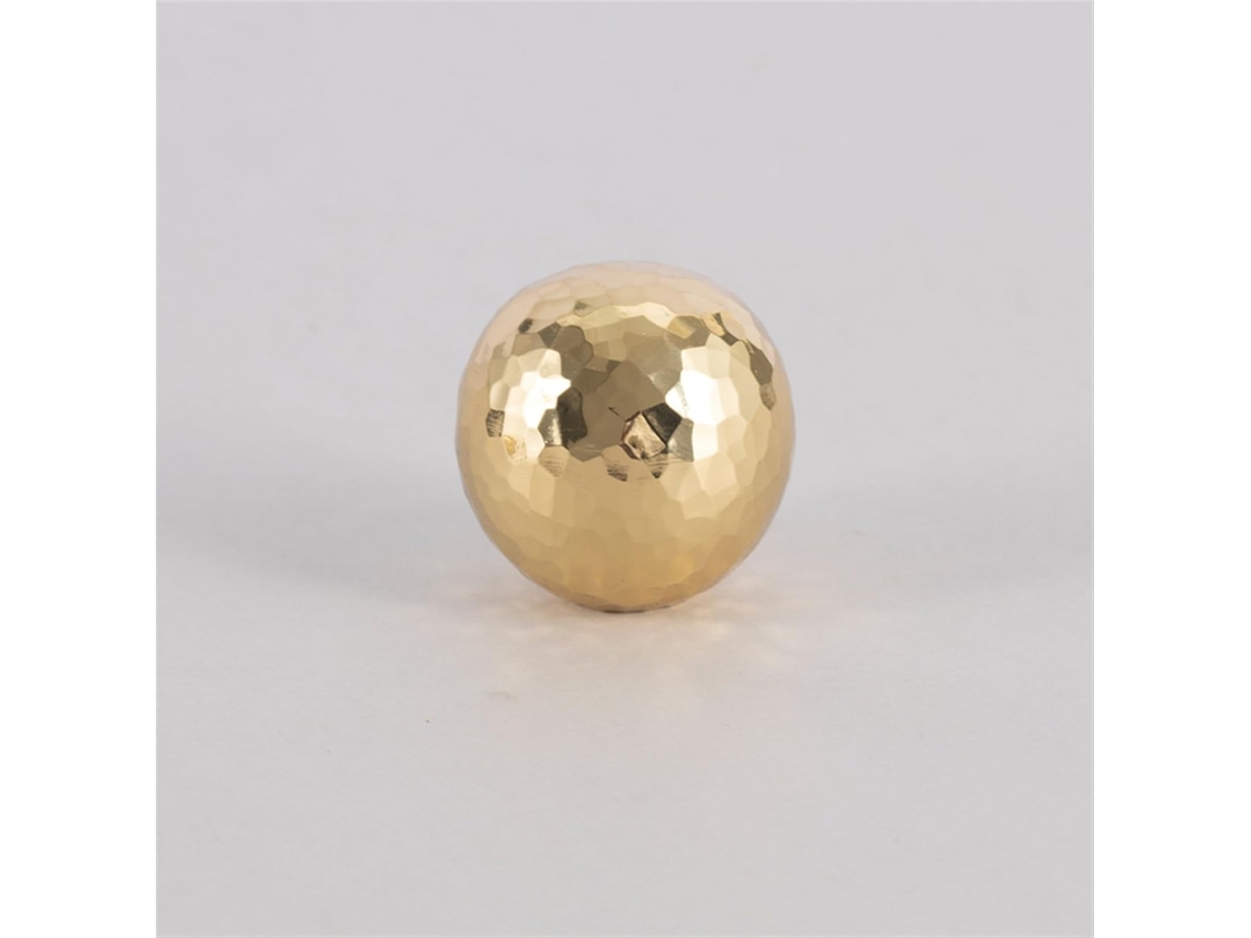 Puxadores De Móveis Redondos Em Latão Maciço Com Formato Bola Dourada, Design Moderno E Luxuoso 1 Peça Cor Dourado