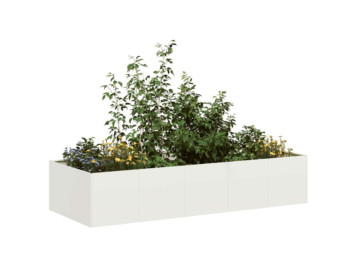 Vidaxl Vaso/floreira 200x80x40 Cm Aço Preto