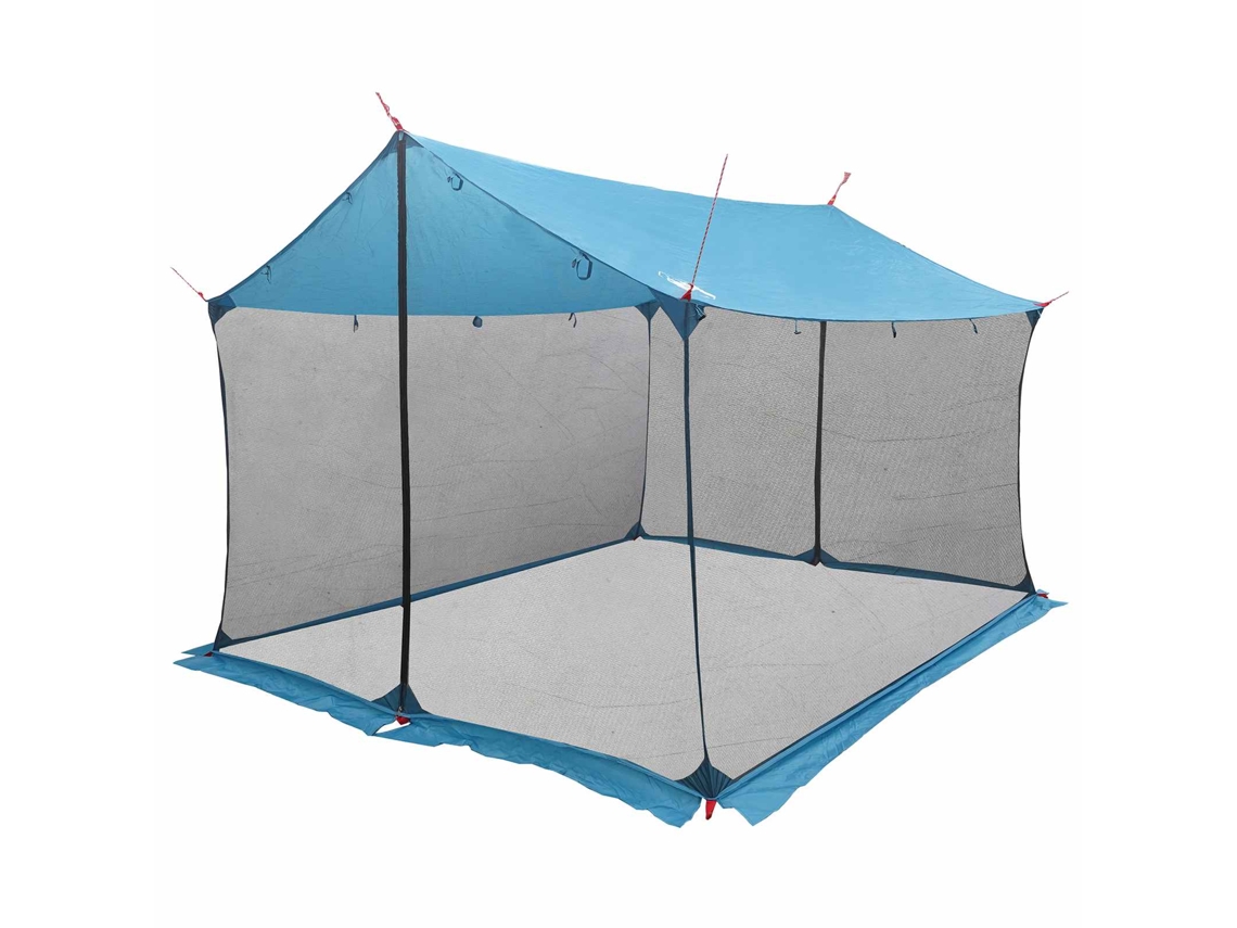 Conjunto 1 Tarp De Camping Vidaxl Azul Poliéster (340 X 260 X 220 Cm)