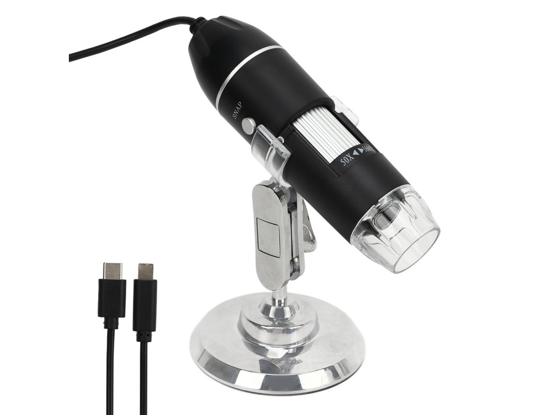 Microscópio Digital de 2mp com Ampliação 1600x, Câmera Usb Portátil Compatível com Android BRILVIBERA