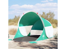 Vidaxl Tenda De Praia Pop-up Impermeável Verde Mar