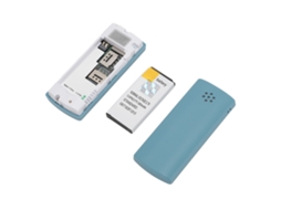 Telefone Móvel Mínimo Gsm 2g Desbloqueado Dual Sim Bluetooth Baixa Radiação Bm150 Azul