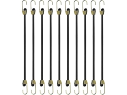 Cordas Elásticas Com Ganchos, 10 Unidades De 24 Cm, Cordas Pequenas E Ajustáveis​​ Com Fecho, Mini Corda Elástica Para Lona E Bagagem